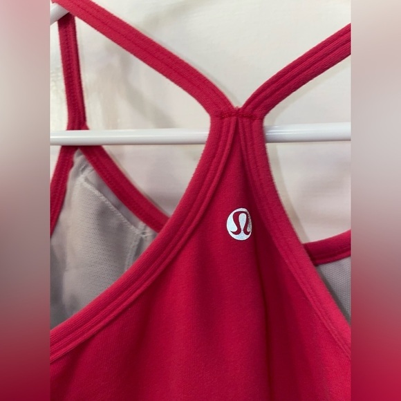 Lululemon Ujjayi Y Tank Pink Vintage Retro - Picture 6 of 6